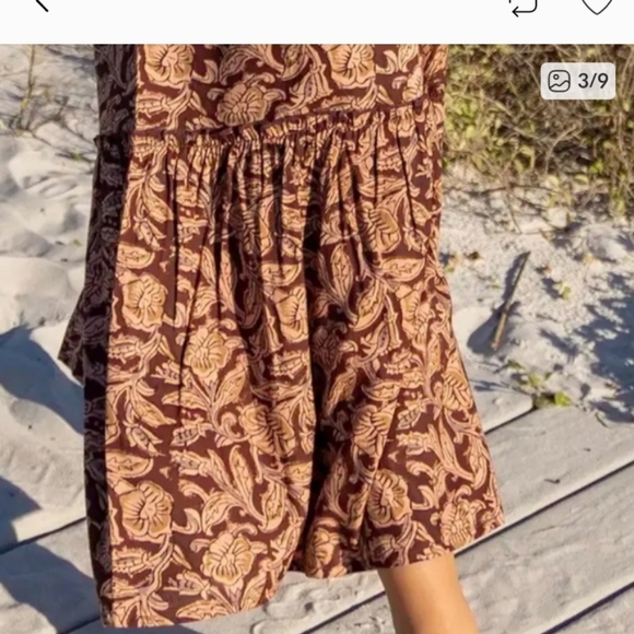 Natural Life Brown Jumpsuit with Blue Embroidery Size S. Adorable! 🥰 - Picture 4 of 12